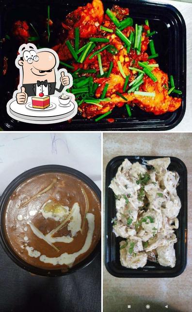 Tandoori Trumpets serves a selection of sweet dishes