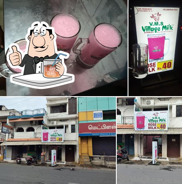 VMS VILLAGE MILK KOMARAPALAYAM is distinguished by drink and exterior