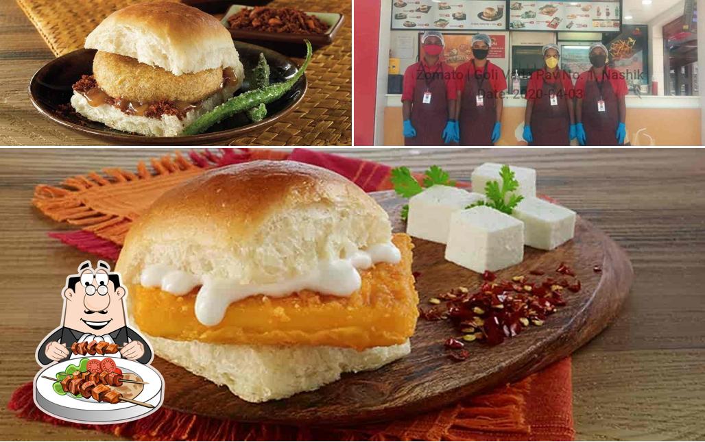 Food at Goli Vada Pav