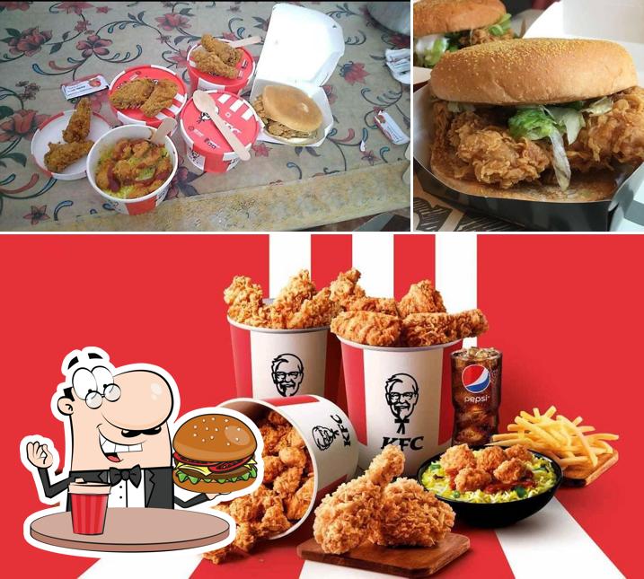 Order a burger at KFC