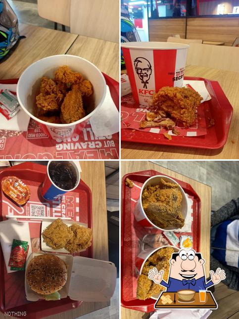 Fried chicken at KFC