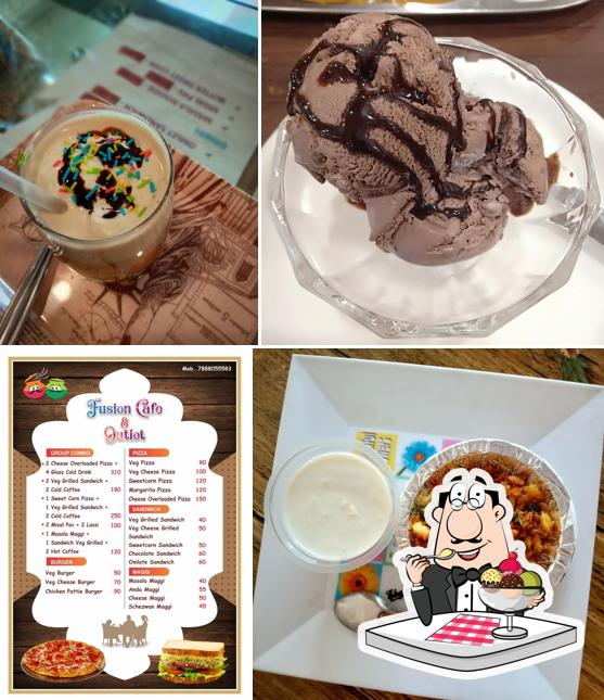 Fusion Cafe and Outlet provides a number of desserts
