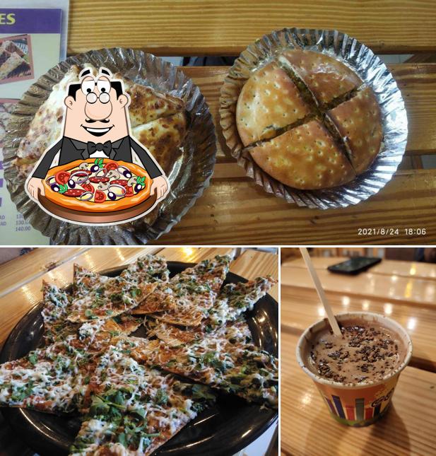 Order pizza at Greenees Fast Food