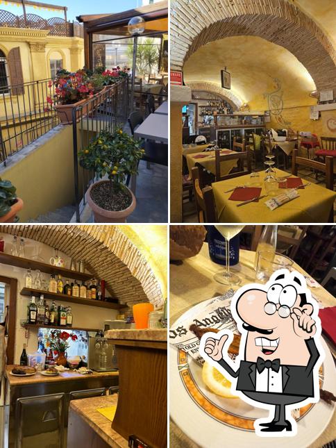 Gli interni di Osteria Camelot