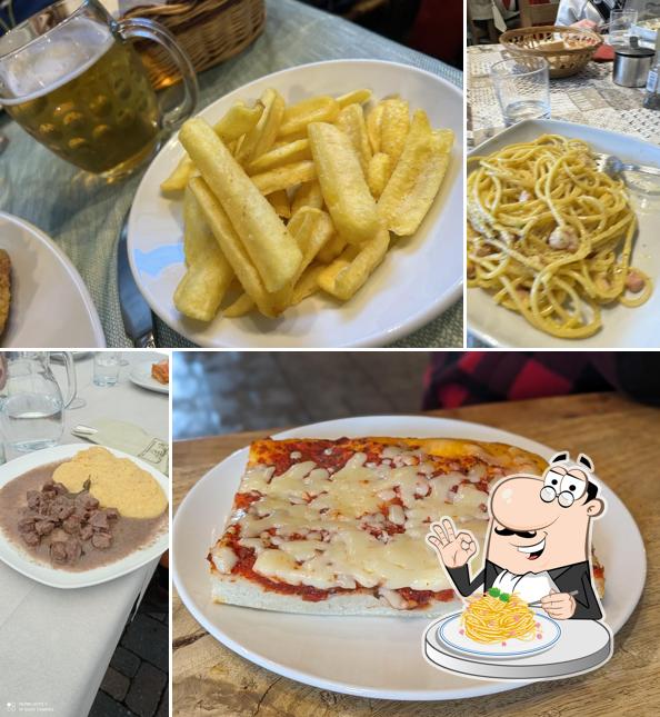 Spaghetti alla carbonara al Ristorante Bar Lo Baoutson