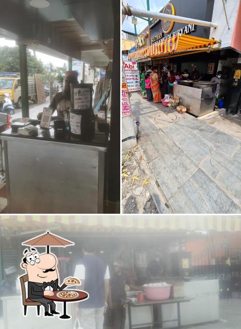 Check out the photo showing exterior and interior at Rafeeq Vaniyambadi Biriyani