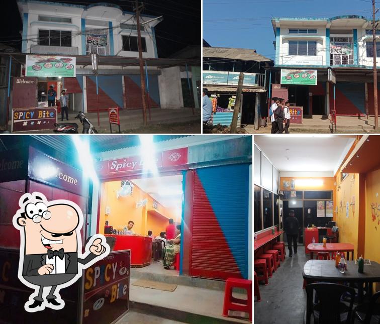 The picture of interior and exterior at Spicy Bite Restaurant Digboi