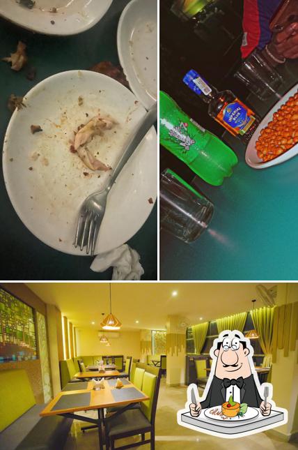 The restaurant's food and interior