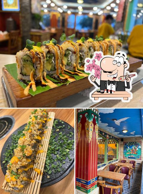 Pick different sushi options