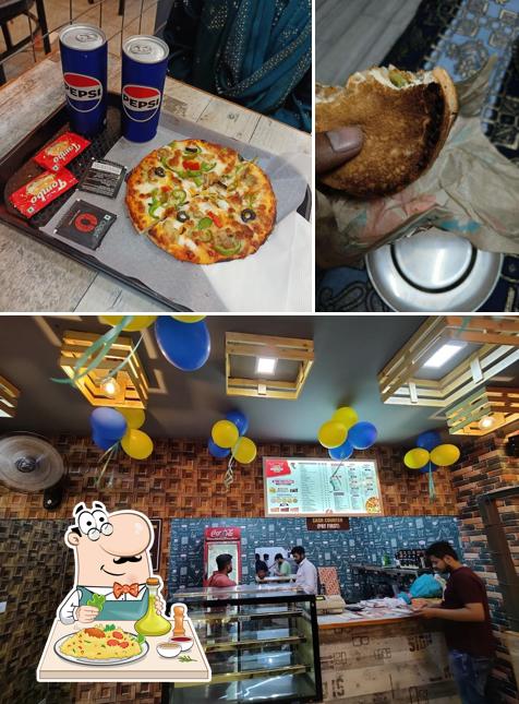 Among different things one can find food and interior at PIZZAA TIME