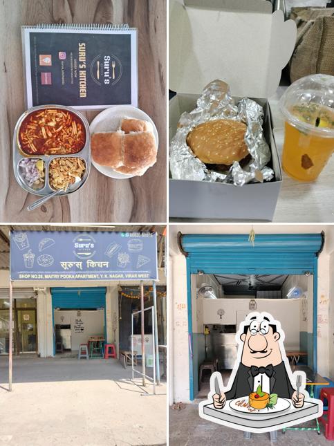 The photo of Suru's kitchen’s food and interior