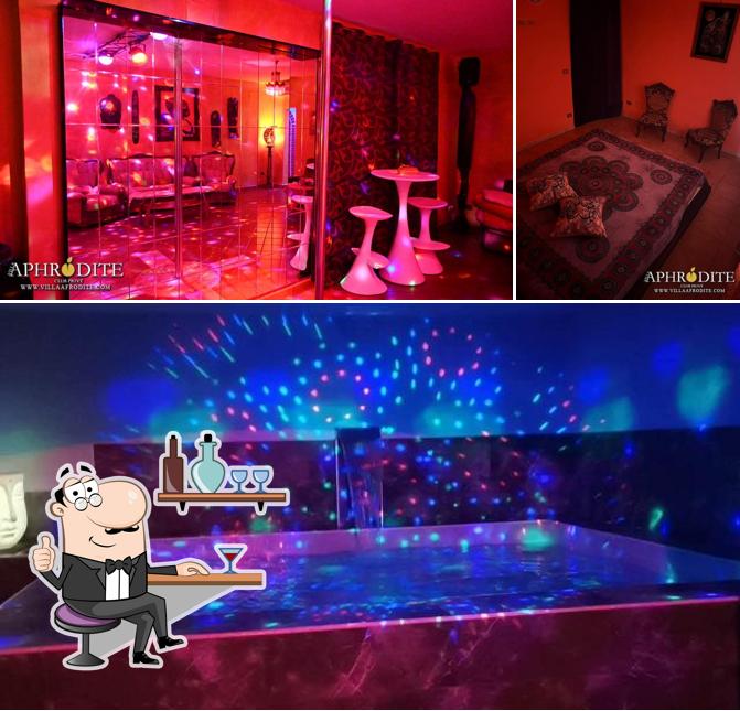 Gli interni di Villa Afrodite Club Privé
