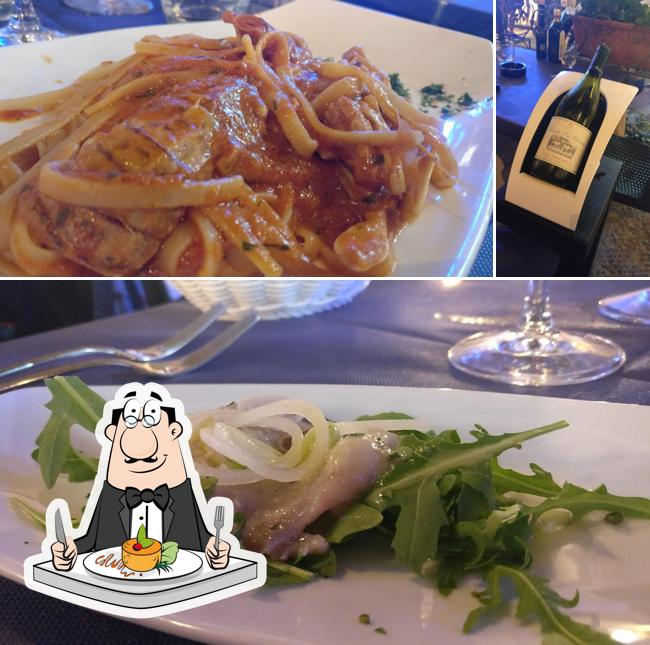 La cibo e vino del ristorante