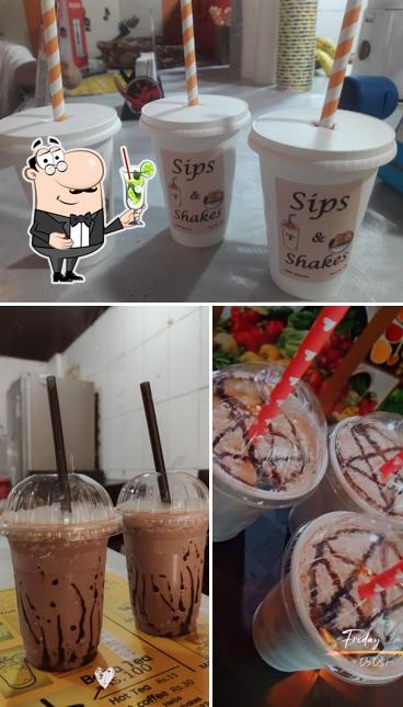 Enjoy a beverage at SIPS&SHAKES
