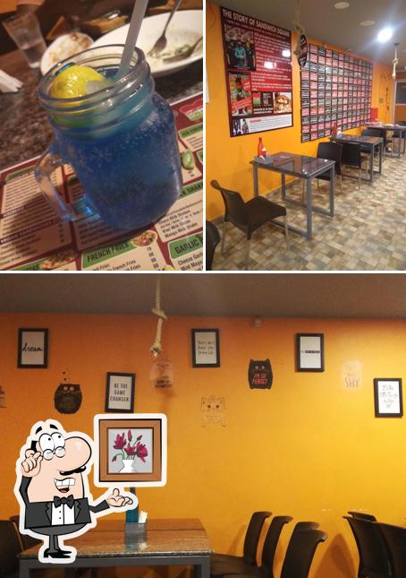 This is the image displaying interior and beer at Sandwich Square At Pondicherry (Dark Kitchen)
