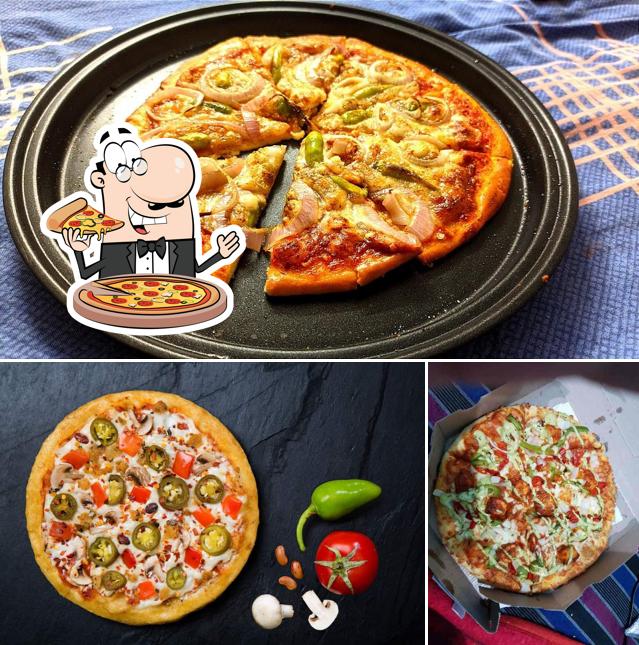 Pick different kinds of pizza