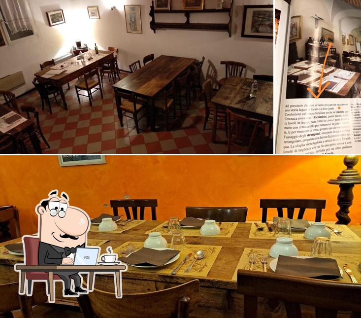 Dai un'occhiata agli interni di Osteria d'una Volta