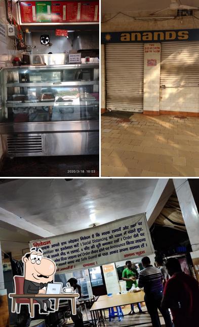 The interior of Anand Chicken