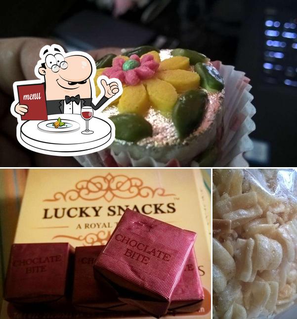 Food at Lucky Snacks