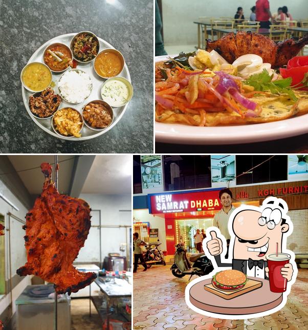 Get a burger at NEW SAMRAT DHABA