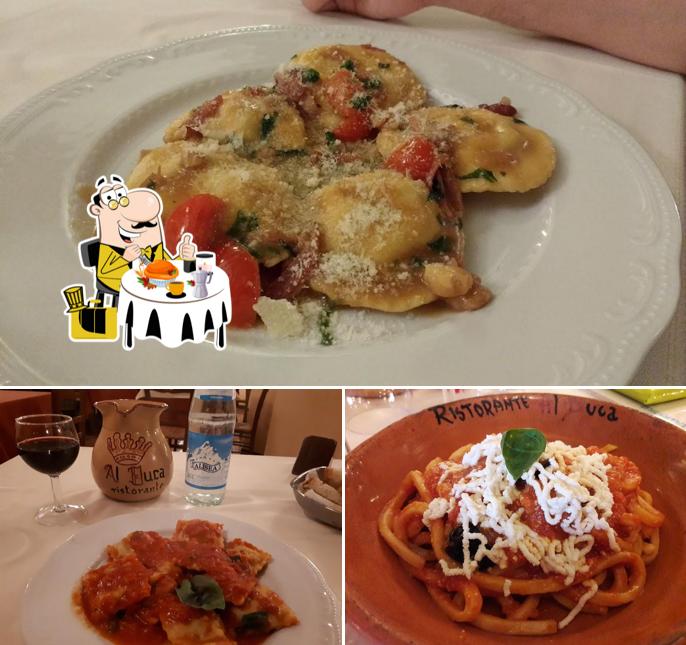 La cibo e alcol del ristorante