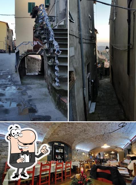 La esterno e interni del ristorante