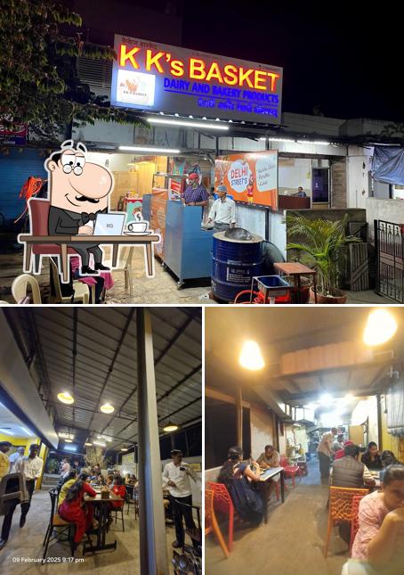 The interior of kks basket Delhi streets
