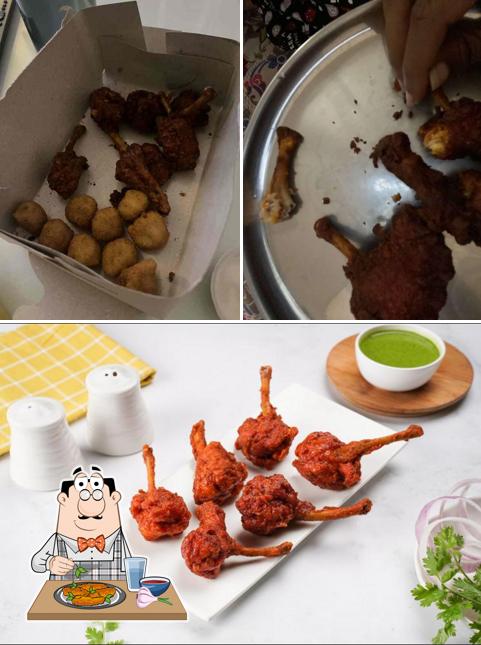 Chicken wings at Rolls on Wheels - Shawarma & Wraps