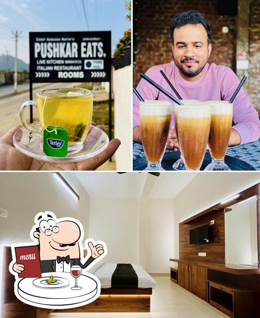 Among different things one can find food and interior at PUSHKAR EATS - RESTAURANT & ROOMS