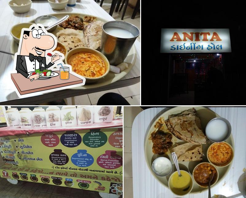 Food at Anita dining hall