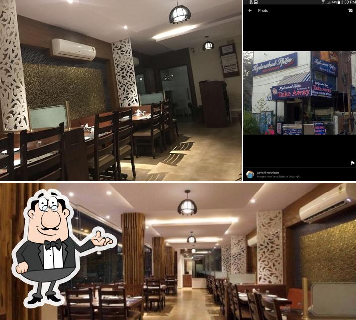 The restaurant's interior and exterior