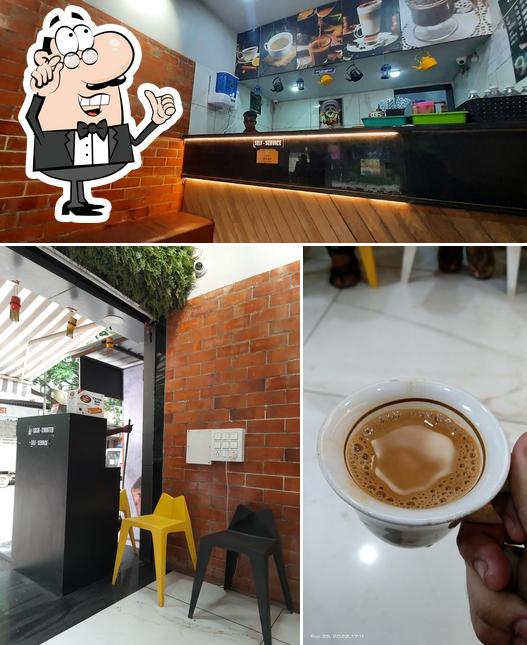 Among different things one can find interior and beverage at HANGOUT TEA CAFE