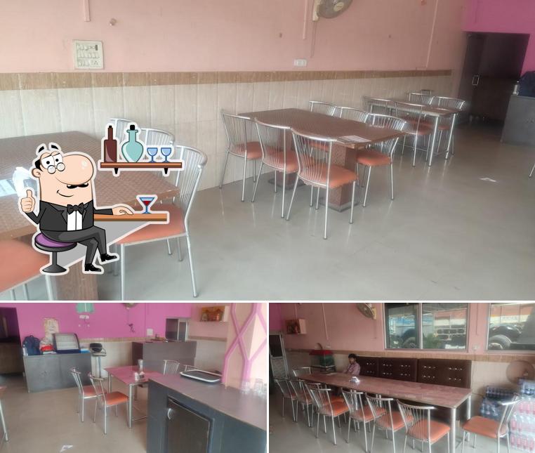 The interior of Just For You Dhaba & Family Restaurant