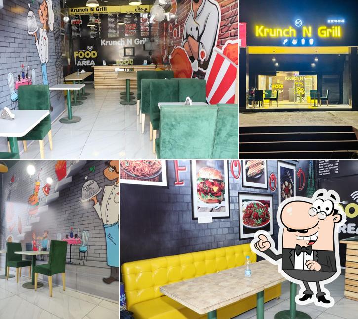 The interior of Krunch N Grillz - Best Fried Chicken/Best Fast Food/Best Restaurant/Best Chinese Restaurant/Best Cafe