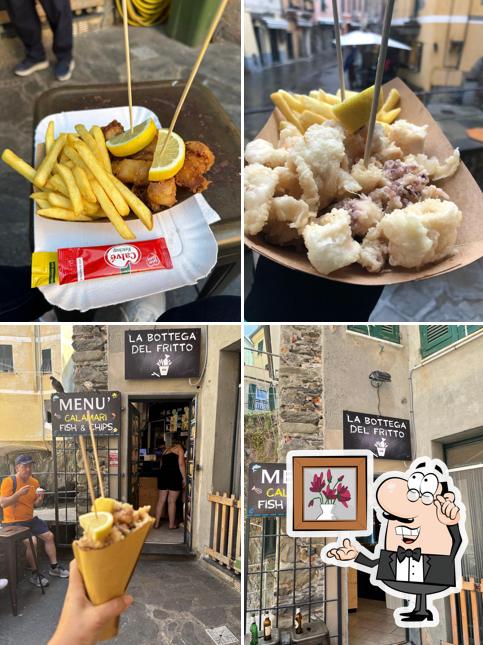 La foto di interni e cibo da La Bottega del Fritto