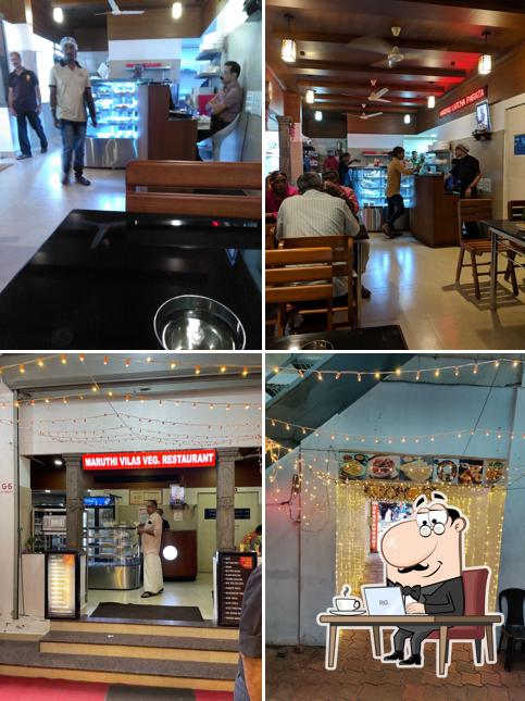 Check out how Maruthi Vilas Vegetarian Restaurant looks inside