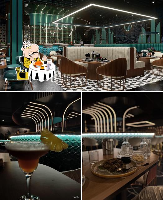 Opulence is distinguished by food and interior