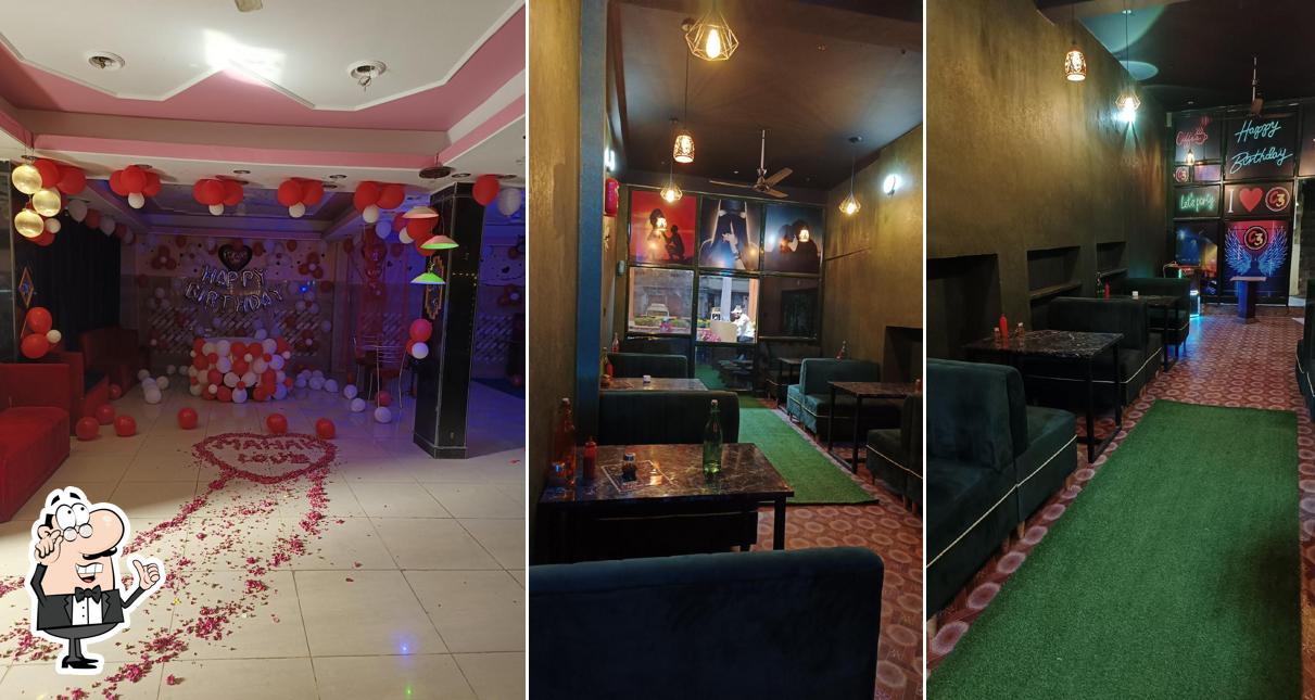 The interior of Club crave cafe