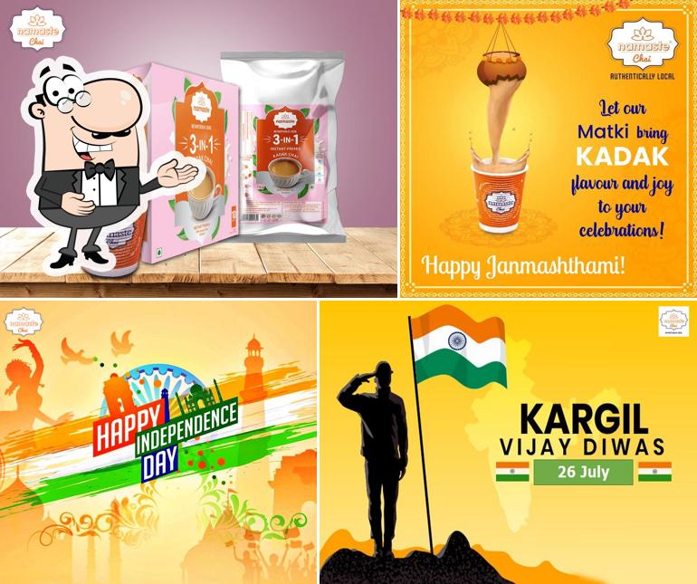 Look at the picture of Namaste chai