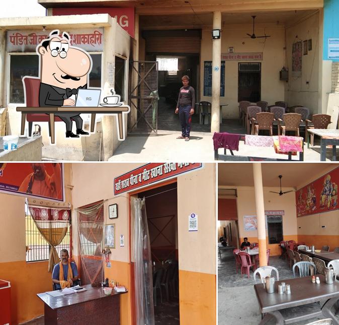 Check out how Pandit Ji Ka Shudh Shakahari Dhaba looks inside