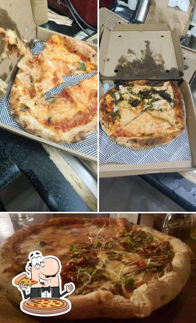 Pick various kinds of pizza