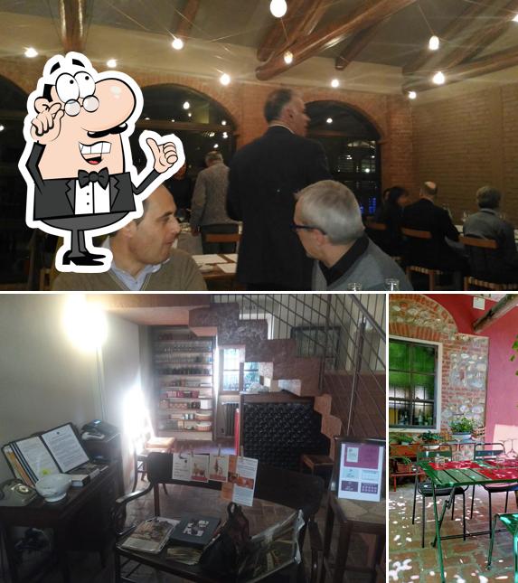 Gli interni di Osteria Murivecchi