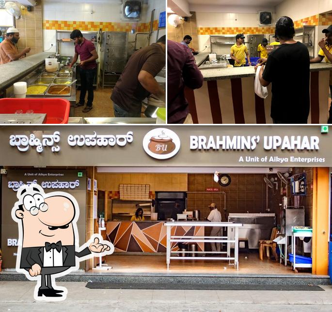 Take a seat at one of the tables at Brahmins' Upahar