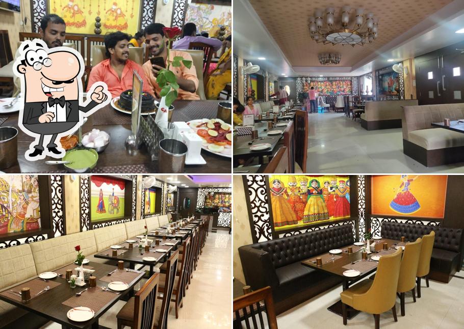 The interior of Ghar Aangan Restaurant