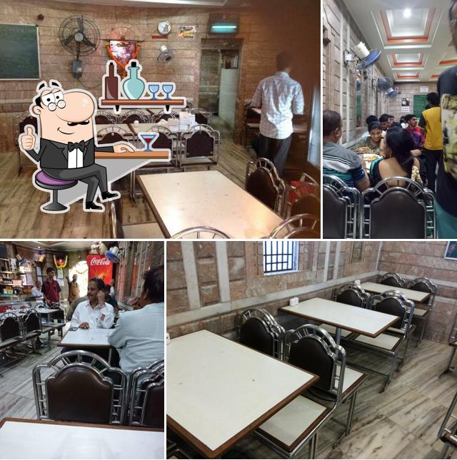 Take a seat at one of the tables at Gokuldham