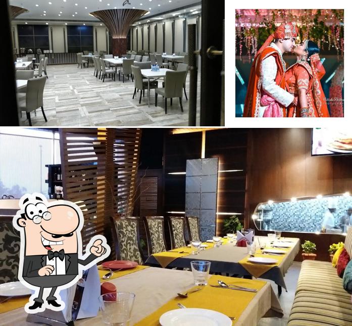 The restaurant's interior and wedding