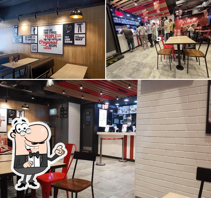 The interior of KFC