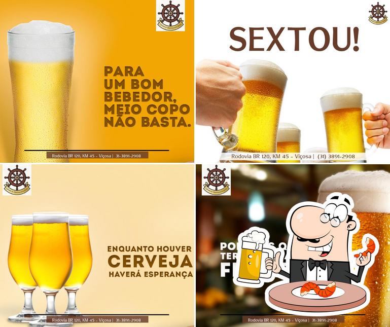 Você pode tomar um copo de cerveja leve ou escura