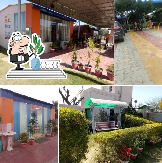 The exterior of Hc. Hotel &restaurant Only Veg