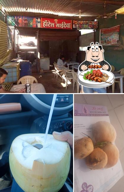 Take a look at the photo showing food and interior at Hotel Sai Corner